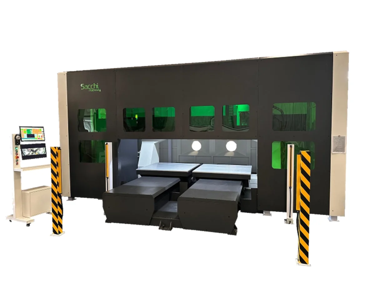 Instalación real de centro de mecanizado CNC de 5 ejes Sacchi
